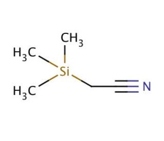 (Trimethylsilyl)acetonitrile (CAS 18293-53-3) - chemical structure image