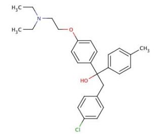 Triparanol (CAS 78-41-1) - chemical structure image