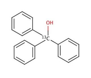 Triphenyl(methanol-13C) (CAS 3881-15-0) - chemical structure image