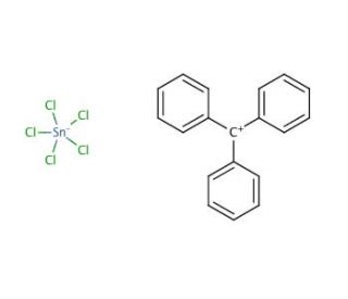 Triphenylcarbenium pentachlorostannate (CAS 15414-98-9) - chemical structure image