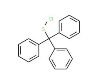 Triphenylmethanesulfenyl Chloride (CAS 24165-03-5) - chemical structure image
