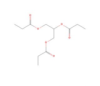 Tripropionin (CAS 139-45-7) - chemical structure image