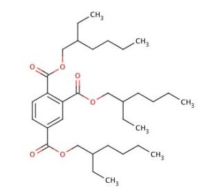 Tris(2-ethylhexyl) trimellitate (CAS 3319-31-1) - chemical structure image