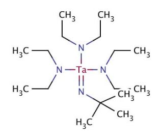 Tris(diethylamido)(tert-butylimido)tantalum(V) (CAS 169896-41-7) - chemical structure image