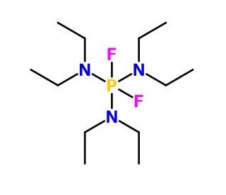 Tris(diethylamino)difluorophosphorane (CAS 32318-29-9) - chemical structure image