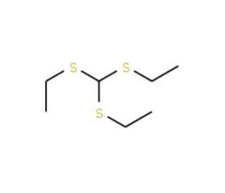 Tris(ethylthio)methane (CAS 6267-24-9) - chemical structure image