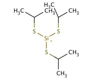 Tris(isopropylthio)silane (CAS 17891-55-3) - chemical structure image