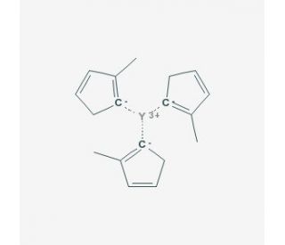 Tris(methylcyclopentadienyl)yttrium(III) (CAS 329735-72-0) - chemical structure image