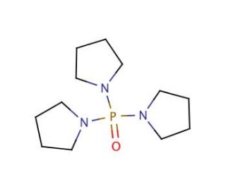 Tris(N,N-tetramethylene)phosphoric acid triamide (CAS 6415-07-2) - chemical structure image