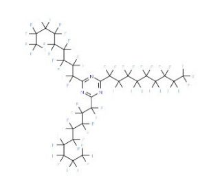 Tris(perfluorononyl)-1,3,5-triazine (CAS 57101-59-4) - chemical structure image