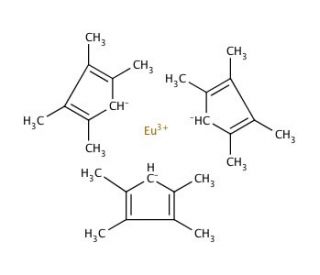 Tris(tetramethylcyclopentadienyl)europium(III) (CAS 308847-87-2) - chemical structure image