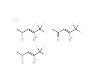 Tris(trifluoro-2,4-pentanedionato)aluminum(III) (CAS 14354-59-7) - chemical structure image