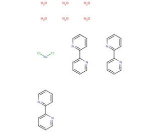 Tris(2,2′-bipyridine)dichlororuthenium(II) hexahydrate (CAS 50525-27-4) - chemical structure image