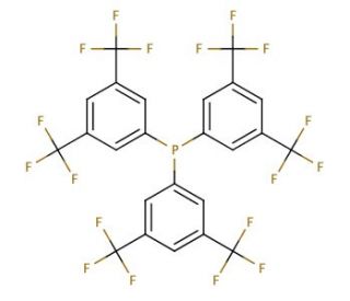Tris[3,5-bis(trifluoromethyl)phenyl]phosphine (CAS 175136-62-6) - chemical structure image