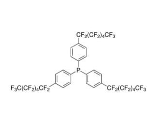 Tris[4-(tridecafluorohexyl)phenyl]phosphine (CAS 193197-68-1) - chemical structure image