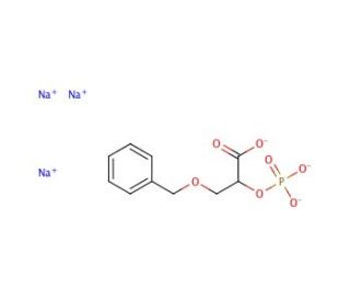 Trisodium 3-O-Benzyl-2-phosphonyl-D-glycerate - chemical structure image