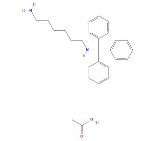 Trityl-1,6-diaminohexane·AcOH - chemical structure image