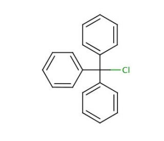 Trityl chloride (CAS 76-83-5) - chemical structure image