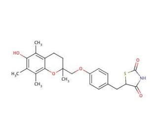 Troglitazone (CAS 97322-87-7) - chemical structure image