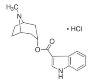 Tropisetron hydrochloride (CAS 105826-92-4) - chemical structure image