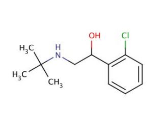 Tulobuterol (CAS 41570-61-0) - chemical structure image