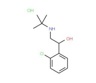 Tulobuterol hydrochloride (CAS 56776-01-3) - chemical structure image