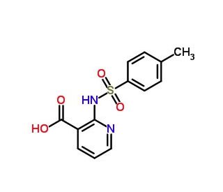 Tuluene sulfonylamino nicotinic acid (CAS 6311-23-5) - chemical structure image