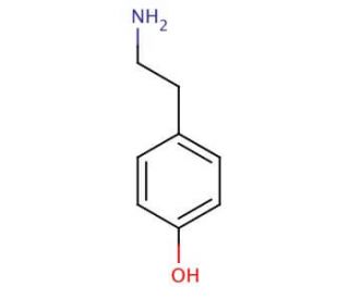 Tyramine, free base (CAS 51-67-2) - chemical structure image
