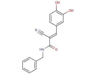 Tyrphostin AG 490 (CAS 133550-30-8) - chemical structure image