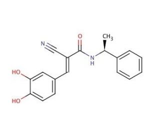 Tyrphostin B44, (&plus;) enantiomer (CAS 133550-37-5) - chemical structure image
