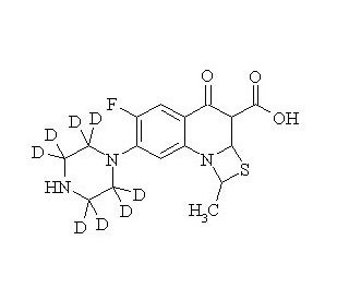 Ulifloxacin-d8 (CAS 1246820-95-0) - chemical structure image