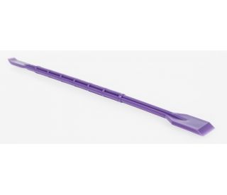 UltraCruz&reg; Cell Lifter, Double End, Flat Blade & J-Hook, Sterile, 100/case offers a purple ergonomic handle with a durable 