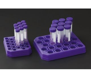 UltraCruz&reg; Centrifuge Tube, Plastic Rack group: Centrifuge tubes with plastic racks for secure sample handling and separat