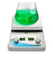 UltraCruz&reg; Digital Hotplate Magnetic Stirrer with a 7" x 7" surface efficiently stirs and heats liquids, featuring adjusta