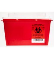 UltraCruz&reg; Sharps Container, 4 Qt. Horizontal, sc-360691, provides a safe and secure disposal solution for biohazard waste