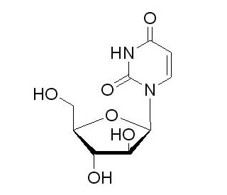 Uracil 1-&beta;-D-arabinofuranoside (CAS 3083-77-0) - chemical structure image