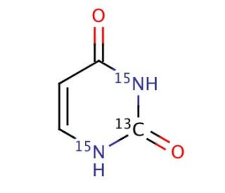 Uracil-13C,15N2 (CAS 181517-11-3) - chemical structure image