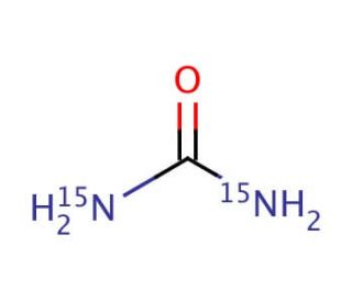Urea-<sup>15</sup>N<sub>2</sub> (CAS 2067-80-3) - chemical structure image