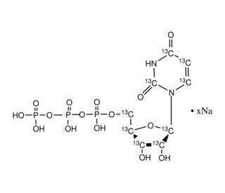 Uridine-13C9 5&prime;-triphosphate sodium salt solution - chemical structure image
