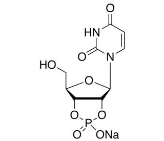Uridine-2′,3′-cyclic monophosphate sodium salt (CAS 15718-50-0) - chemical structure image