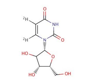 Uridine-5,6-d2 (CAS 40632-21-1) - chemical structure image