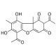 Usnic acid (CAS 125-46-2) - chemical structure image