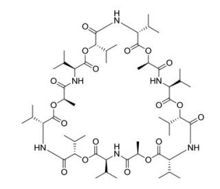Valinomycin (CAS 2001-95-8) - chemical structure image