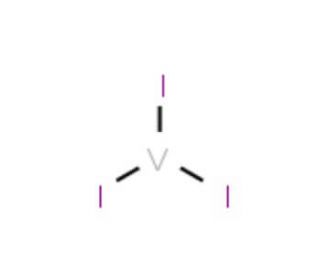 Vanadium(III) iodide (CAS 15513-94-7) - chemical structure image