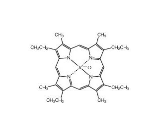 Vanadium(IV) etioporphyrin III oxide (CAS 15709-03-2) - chemical structure image