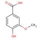 Vanillic acid (CAS 121-34-6) - chemical structure image