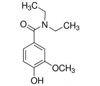 Vanillic acid diethylamide (CAS 304-84-7) - chemical structure image