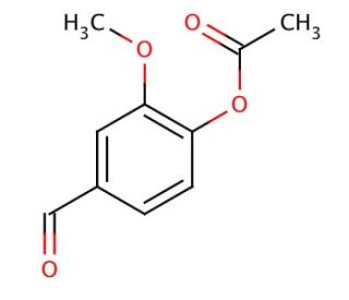 Vanillin acetate (CAS 881-68-5) - chemical structure image