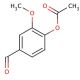 Vanillin acetate (CAS 881-68-5) - chemical structure image