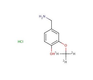 Vanillylamine-d3 Hydrochloride - chemical structure image